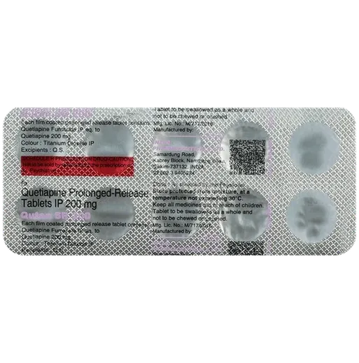 qutan sr 200mg tablet 10's